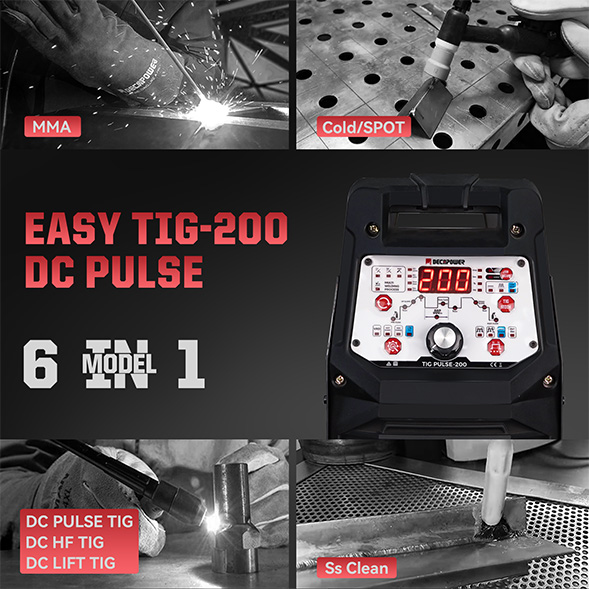 PULSE TIG 200 AMP TIG Inverter Schweißmaschine