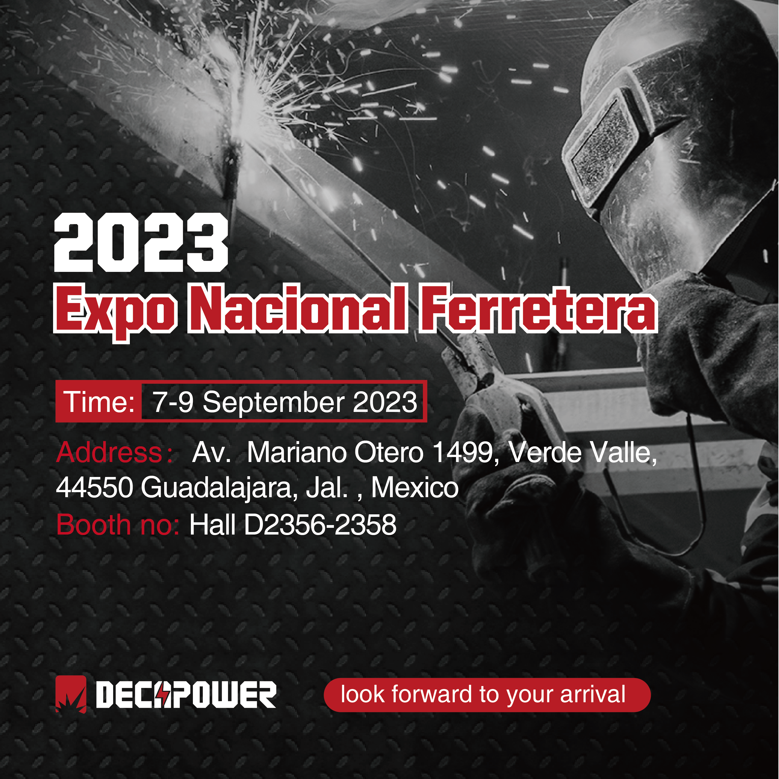 Encontremos em vários eventos e feiras comerciais, 2023 Expo Nacional Ferretera