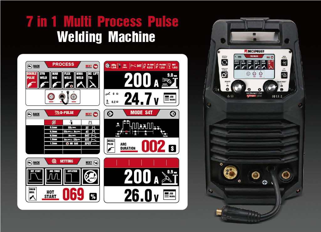 7in1 Multi Processo Impulso saldatrice