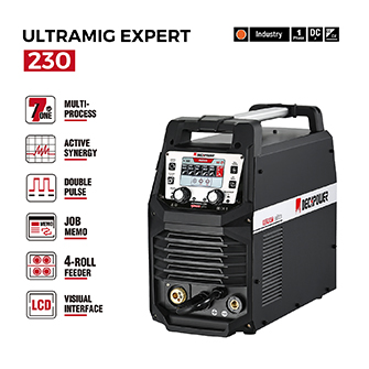 ULTRAMIG-230 esperto doppio impulso MIG alluminio saldatrice