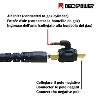 DECAPOWER WP-17V TIG Torch for LIFT DC TIG Welding