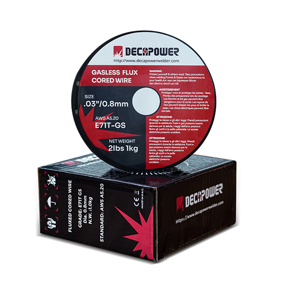 DECAPOWER 1KG فلوكس سلك لا غاز 0.8mm