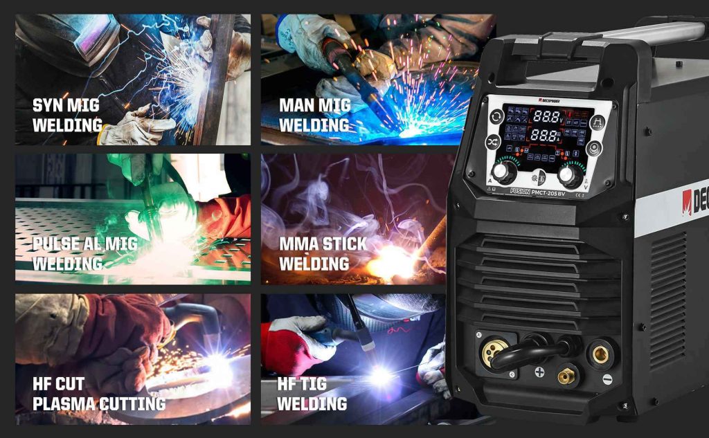 Decapower FUSION PMCT-205 multi-process TIG welder for professional fabrication