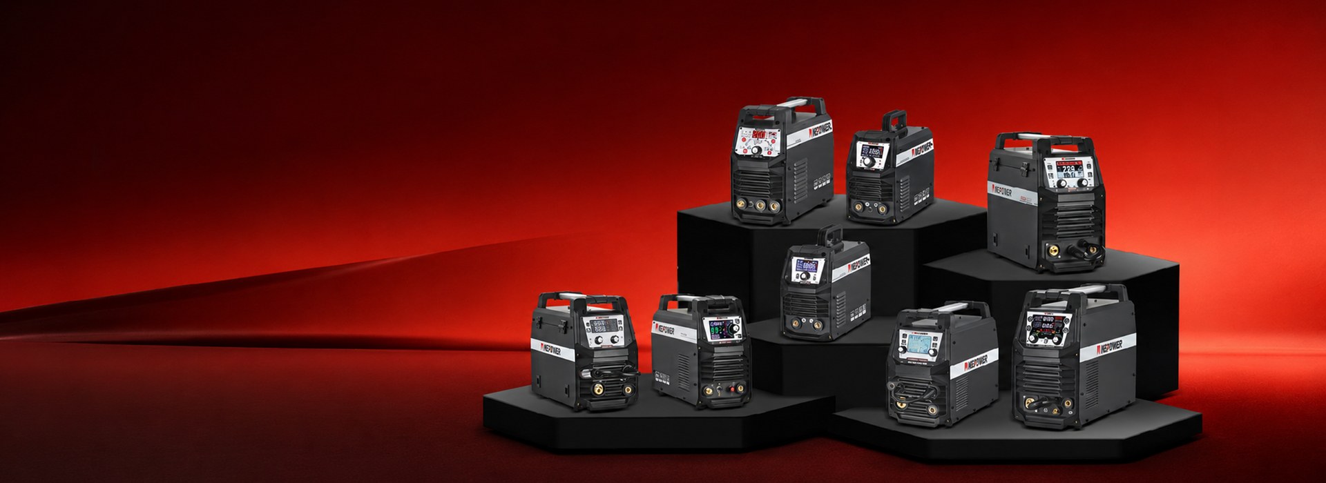 Decapower professional MIG TIG MMA welding machines homepage banner, easy welding like a pro